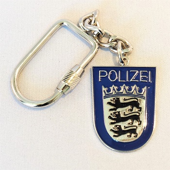 Schlüsselanhänger Polizei Baden-Württemberg Kette
