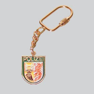 Schlüsselanhänger Polizei Mecklenburg-Vorpommern Kette mit Schraubverschluss