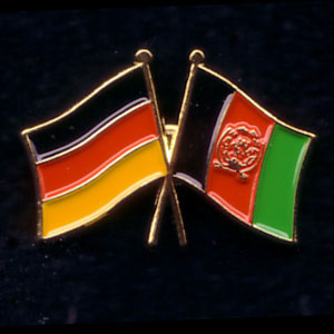 Flaggenpin Deutschland/Afghanistan