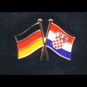 Flaggenpin Deutschland/Kroatien