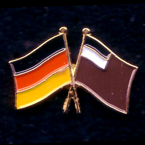 Flaggenpin Deutschland/Georgien