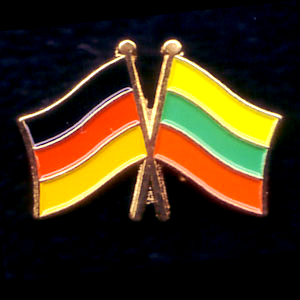 Flaggenpin Deutschland/Litauen
