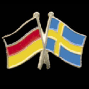 Flaggenpin Deutschland/Schweden