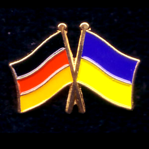 Flaggenpin Deutschland/Ukraine