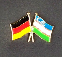 Flaggenpin Deutschland/Usbekistan