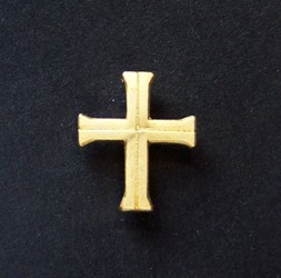 Pin 'Kreuz' vergoldet