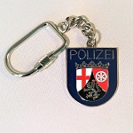 Schlüsselanhänger Polizei Rheinland-Pfalz Kette mit Schraubverschluss