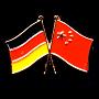 Flaggenpin Deutschland/China