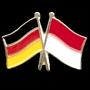 Flaggenpin Deutschland/Indonesien