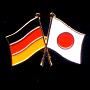 Flaggenpin Deutschland/Japan