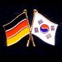 Flaggenpin Deutschland/Korea