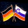 Flaggenpin Deutschland/Slowenien