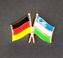 Flaggenpin Deutschland/Usbekistan