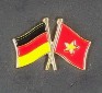 Flaggenpin Deutschland/Vietnam