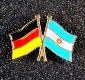 Flaggenpin Deutschland/Argentinien