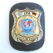 IPA-Badge auf Leder mit Gürtelclip - Deutschland
