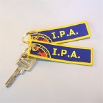 Schlüsselanhänger IPA Textil Gr. 100 x 30 mm + Schlüsselrin