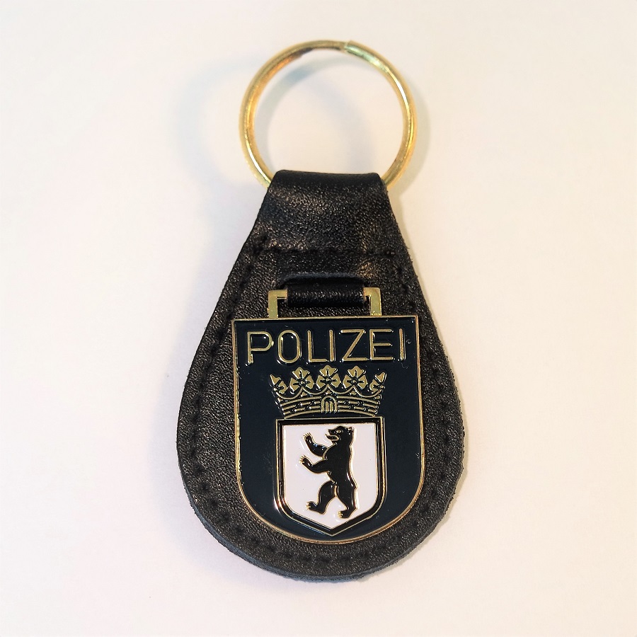 Zoll Leder Schlüsselanhänger # Polizei 